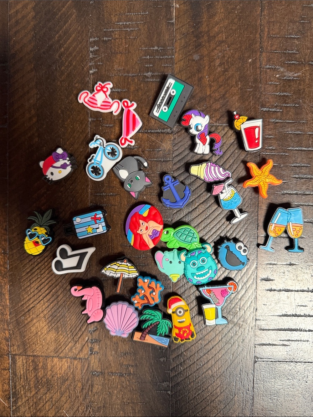 Jibbitz Croc Shoe Charms - Colorful Beach, Disney, Cartoon Jibbtz
